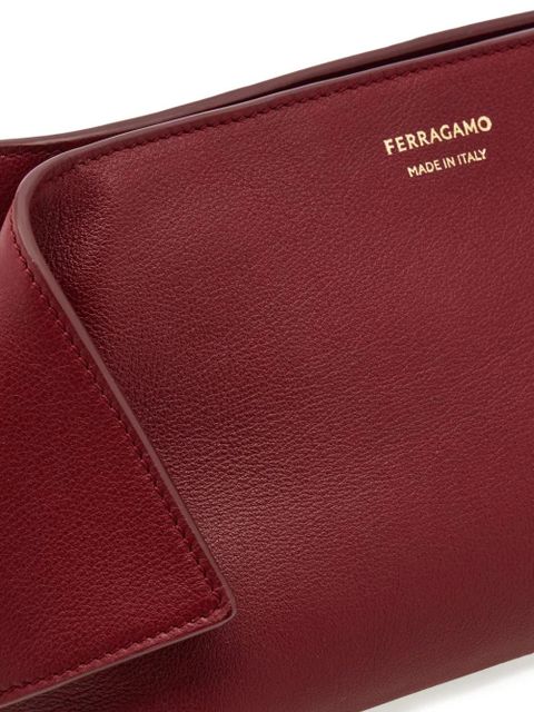Ferragamo leather makeup bag - Red