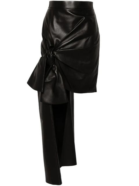 Alexander McQueen draped mini skirt - Black - zdjęcie produktu nr 1