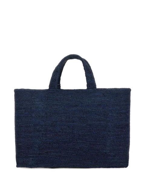 Manebi Sunset raffia shoulder bag - Blue - zdjęcie produktu nr 2