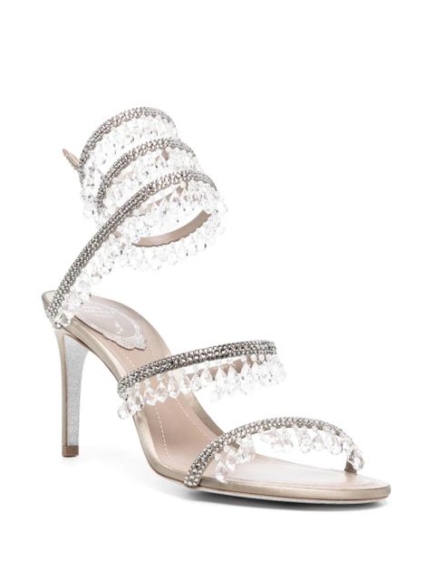 René Caovilla 90mm Chandelier sandals - Grey - zdjęcie produktu nr 2