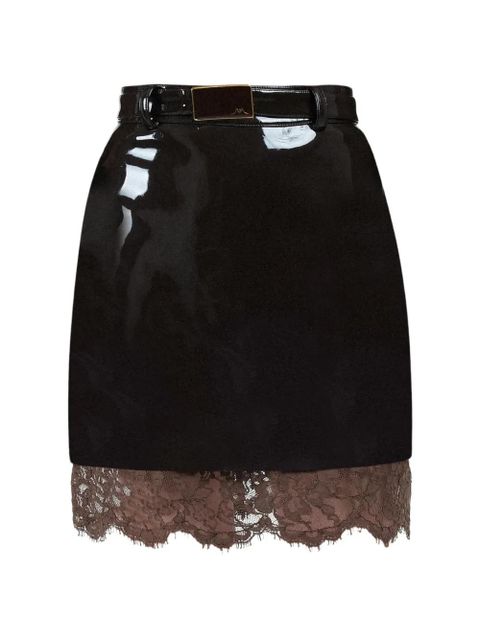 Rowen Rose lace mini skirt - Brown - zdjęcie produktu nr 1