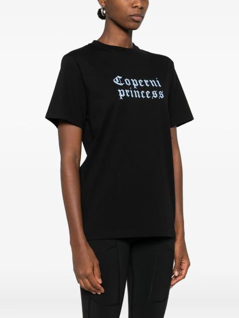 Coperni lettering-print T-shirt - Black