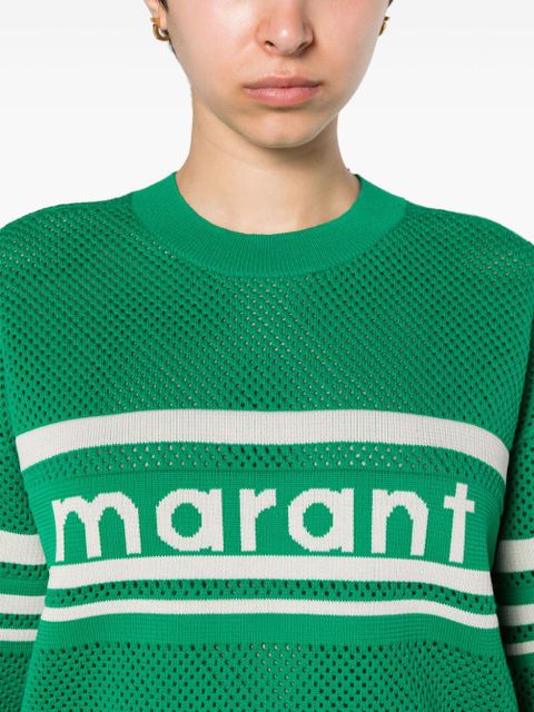 MARANT ÉTOILE Arwen open-knit jumper - Green