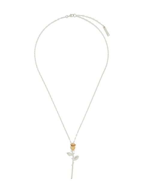 AMBUSH rose charm necklace - Silver - zdjęcie produktu nr 1