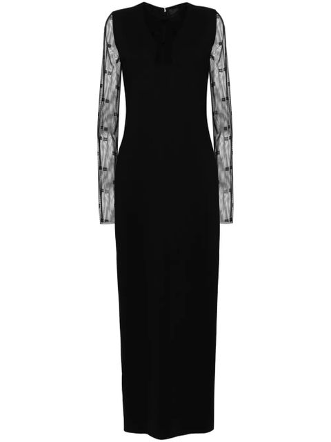 Givenchy 4G-motif crepe maxi dress - Black - zdjęcie produktu nr 1