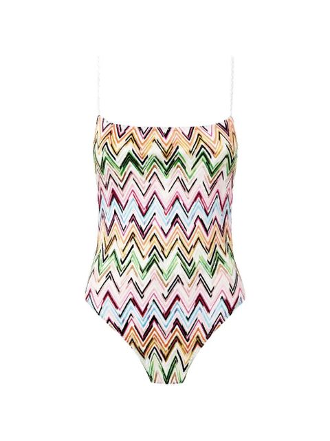 Missoni zigzag swimsuit - Neutrals - zdjęcie produktu nr 1