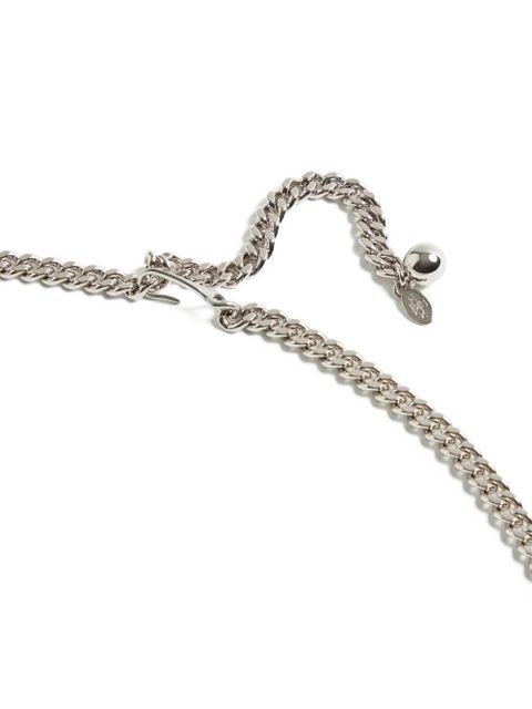 Valentino Garavani VLogo signature chain belt with crystals - Silver
