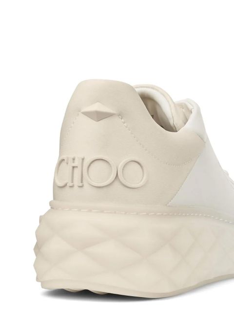 Jimmy Choo Diamond Maxi leather sneakers - Neutrals