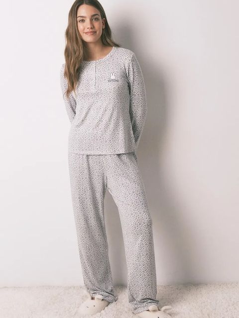 women'secret piżama damska kolor szary 3132167 - zdjęcie produktu nr 1