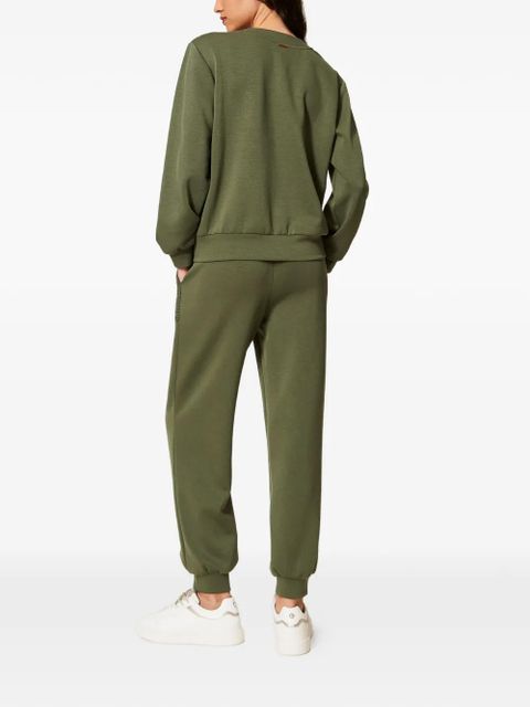 TWINSET crochet-detail track pants - Green