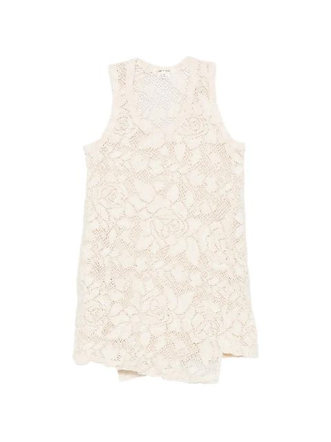 Comme Des Garçons floral-lace T-shirt - Neutrals - zdjęcie produktu nr 1