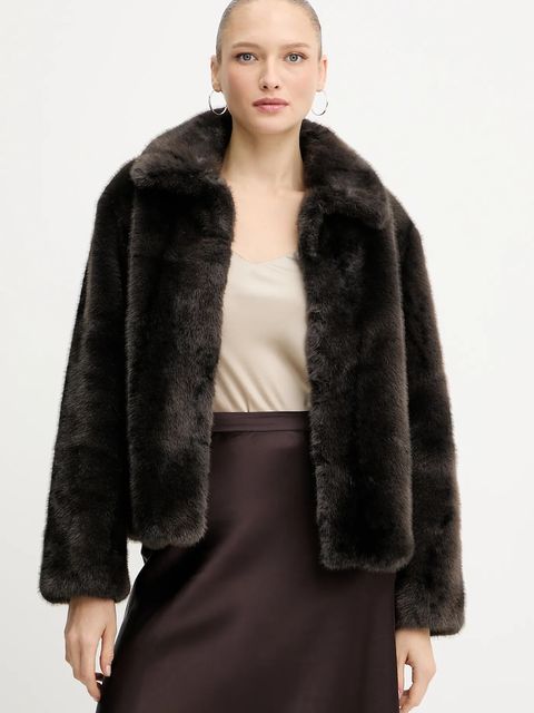 Silvian Heach płaszcz LIZOAIN kolor brązowy GPA25011PL - zdjęcie produktu nr 1