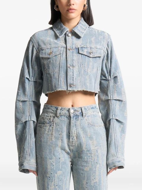 Manière De Voir Alice denim jacket - Blue - zdjęcie produktu nr 1