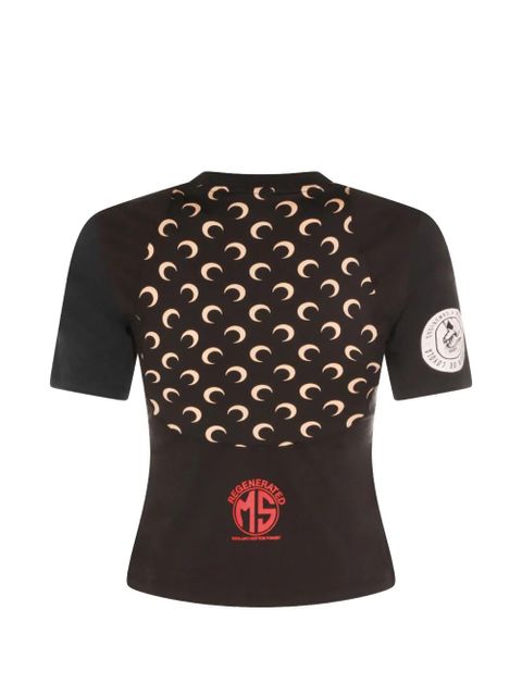 Marine Serre graphic-print T-shirt - Black - zdjęcie produktu nr 2