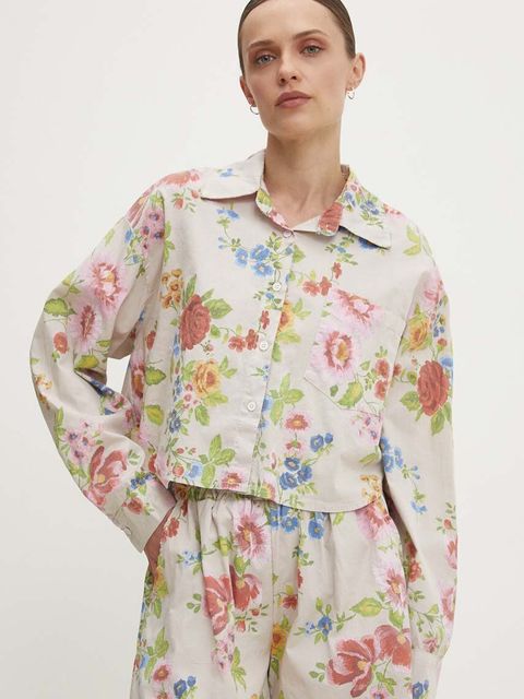 Answear.LAB komplet bawełniany kolor beżowy