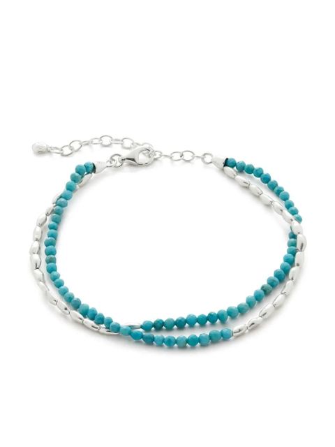 Monica Vinader two-tone beaded bracelet - Silver - zdjęcie produktu nr 1