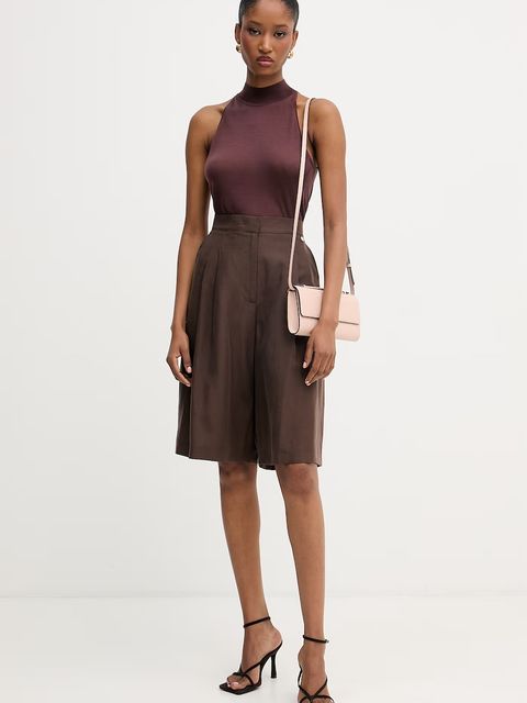 Liu Jo bermudy damskie z dodatkiem lnu - zdjęcie produktu nr 1