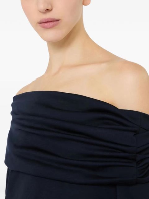 Max Mara off-the-shoulder long-sleeve top - Black