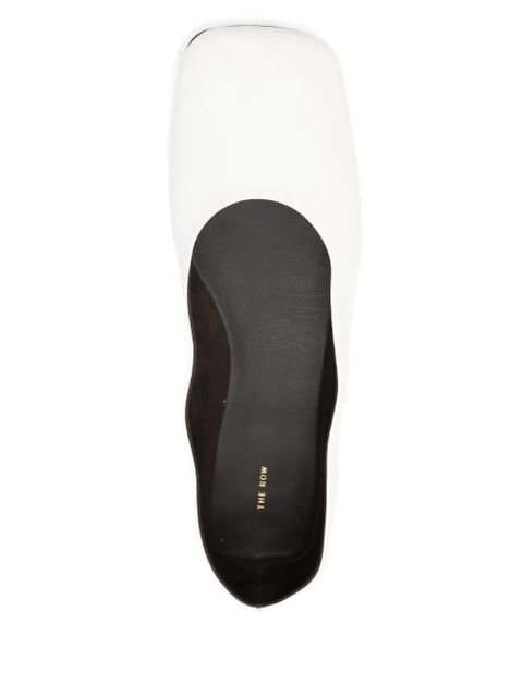 The Row Teo ballet flats - White