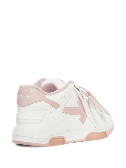Off-White lace-up panelled leather sneakers