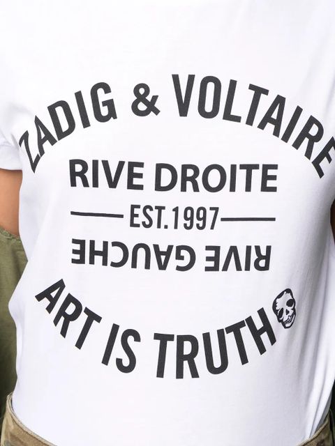 Zadig&Voltaire Walk Blason logo T-shirt - White