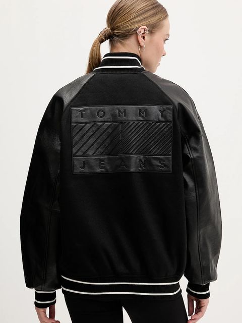 Tommy Jeans kurtka z dodatkiem wełny