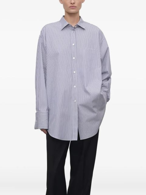 The Row stripe-pattern cotton shirt - Blue - zdjęcie produktu nr 2