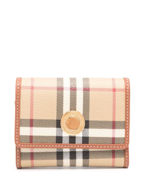Burberry small check-pattern wallet - Neutrals - zdjęcie produktu nr 1