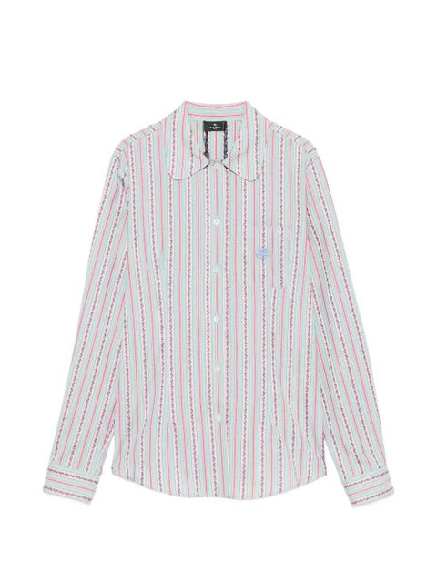 ETRO striped long-sleeve shirt - Green - zdjęcie produktu nr 1