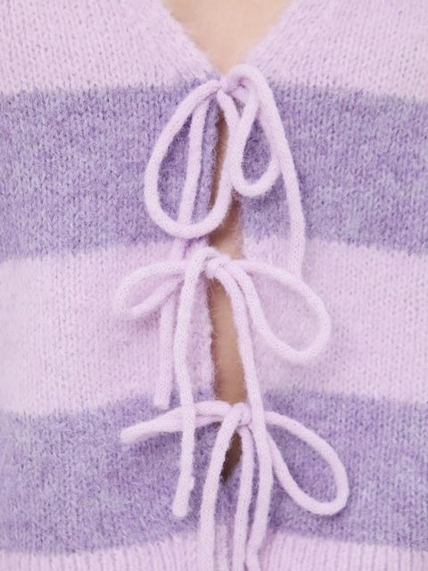 Medicine kardigan damskie kolor fioletowy ciepły