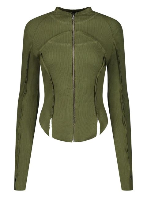 MISBHV ribbed blouse - Green - zdjęcie produktu nr 1