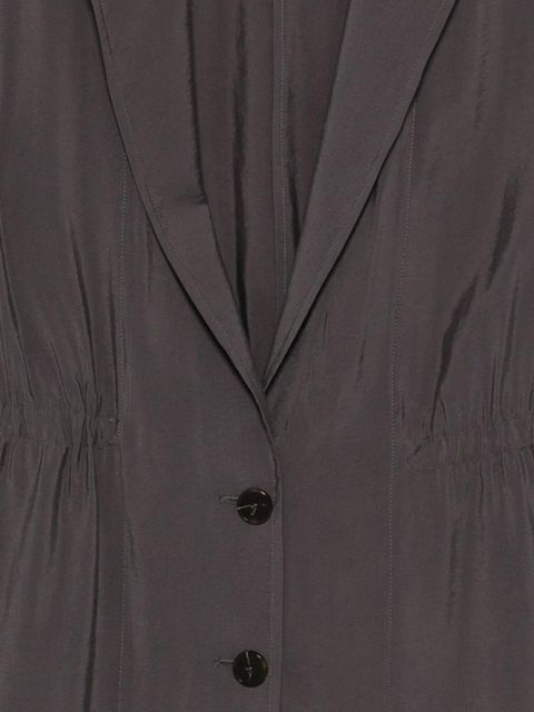 Alysi drawstring-detail blazer - Grey