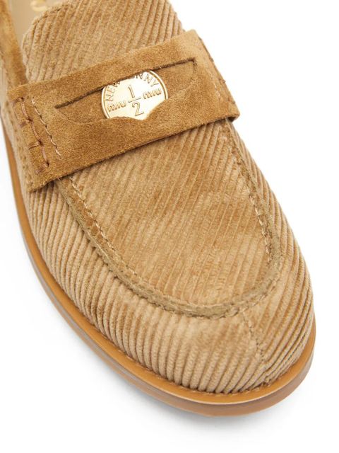 Miu Miu corduroy loafers - Neutrals