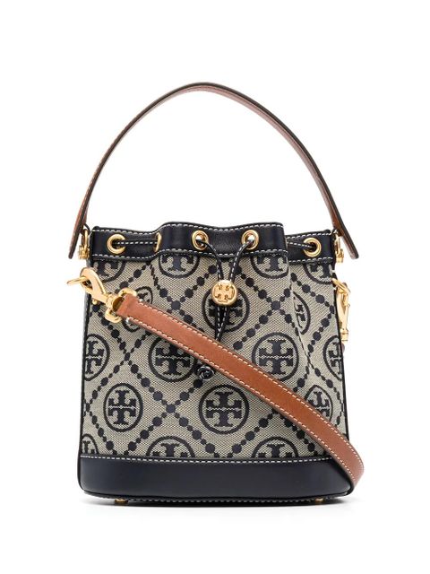 Tory Burch T Monogram bucket bag - Neutrals - zdjęcie produktu nr 1