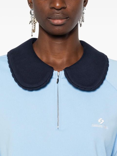 SHUSHU/TONG cotton sweatshirt - Blue