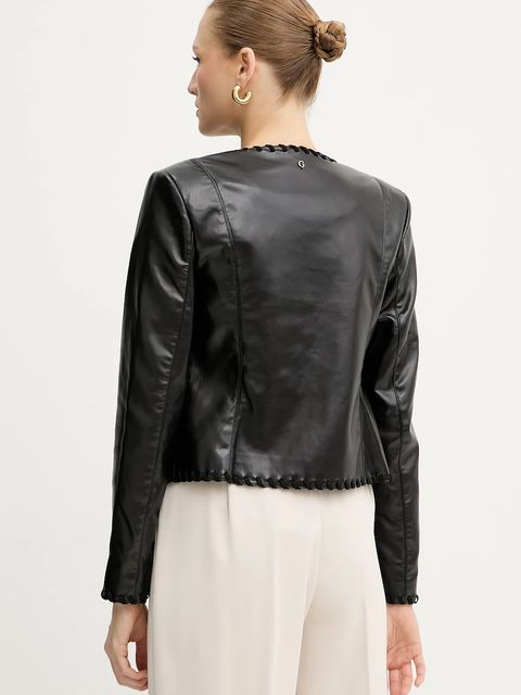 Guess kurtka LEONTINE kolor czarny przejściowa W5YL09 WF8P0