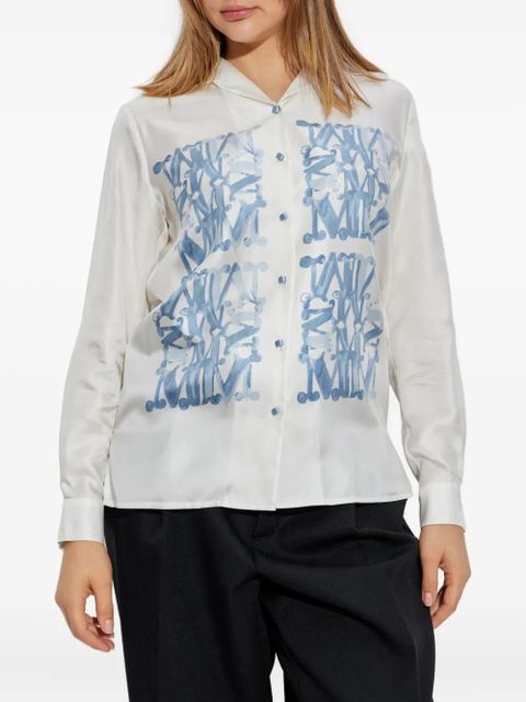 Max Mara Nabil silk shirt - White - zdjęcie produktu nr 2