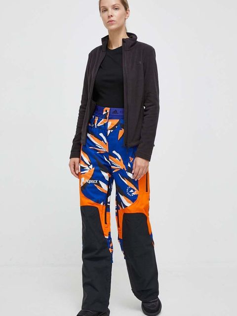 adidas by Stella McCartney spodnie outdoorowe x TERREX True Nature kolor granatowy