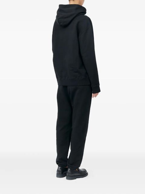 MM6 Maison Margiela patch hooded hoodie - Black