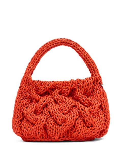 JW Anderson small cable-knit tote bag - Orange - zdjęcie produktu nr 1