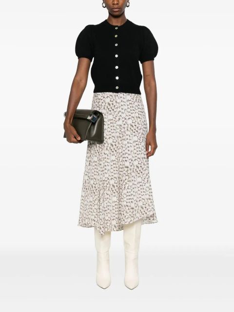 DÔEN puff-sleeve cardigan - Black