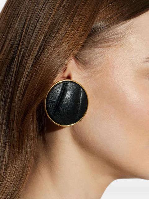 Chloé Pleats clip-on earrings - Black - zdjęcie produktu nr 2