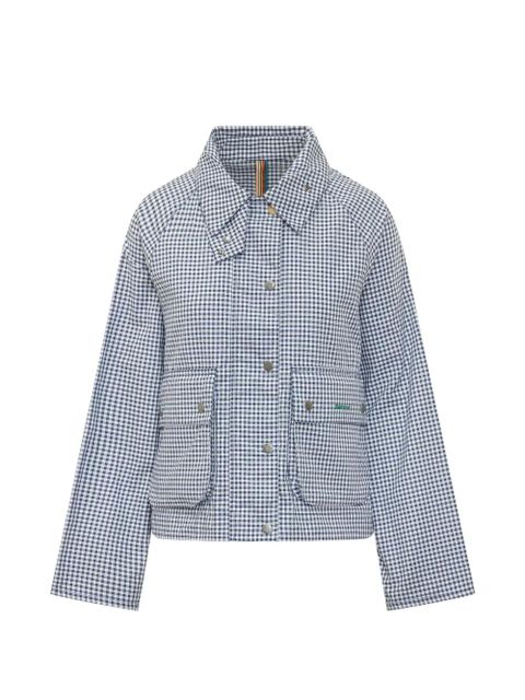 Barbour x Paul Smith gingham-pattern pocket jacket - Blue - zdjęcie produktu nr 1