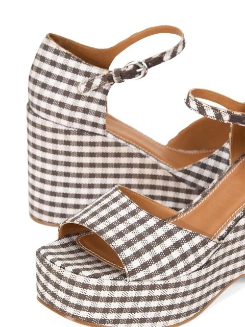STAUD 95mm Stella platform sandals - Brown - zdjęcie produktu nr 2