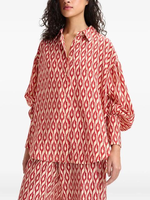 Essentiel Antwerp Ihedford printed shirt - Orange