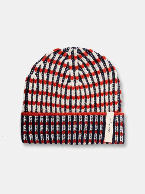 Stine Goya czapka z dodatkiem wełny 0 kolor czerwony SG-AW25-A044-2425 - zdjęcie produktu nr 1