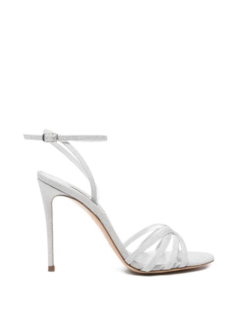 Casadei glitter-effect strappy sandals - Silver - zdjęcie produktu nr 1