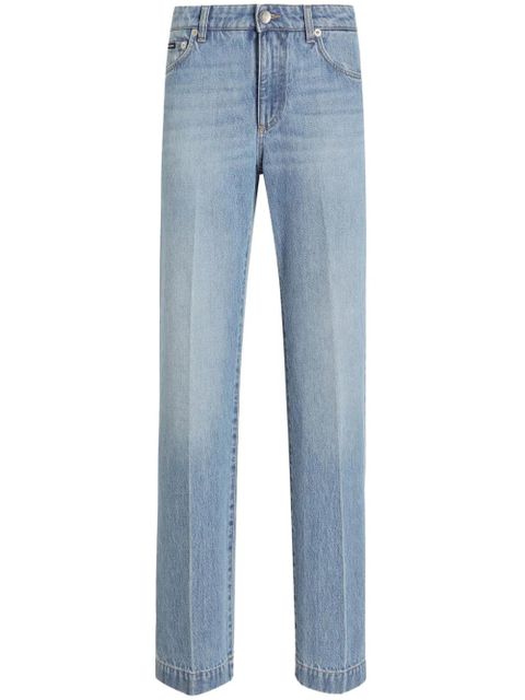 Dolce & Gabbana pressed-crease jeans - Blue - zdjęcie produktu nr 1