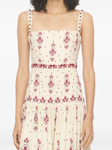 Agua By Agua Bendita Lima floral-print maxi dress - Neutrals