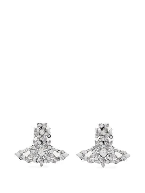 Vivienne Westwood crystal-embellishment earrings - Silver - zdjęcie produktu nr 1
